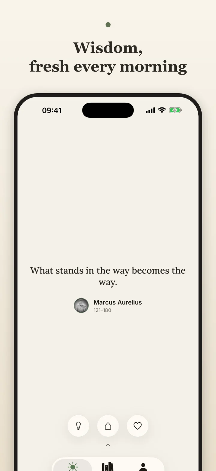 Adage daily wisdom screenshot