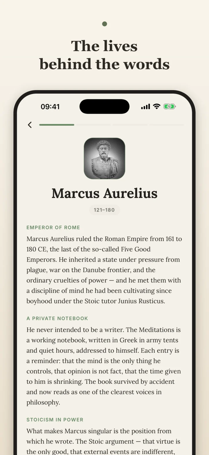 Adage biography screenshot