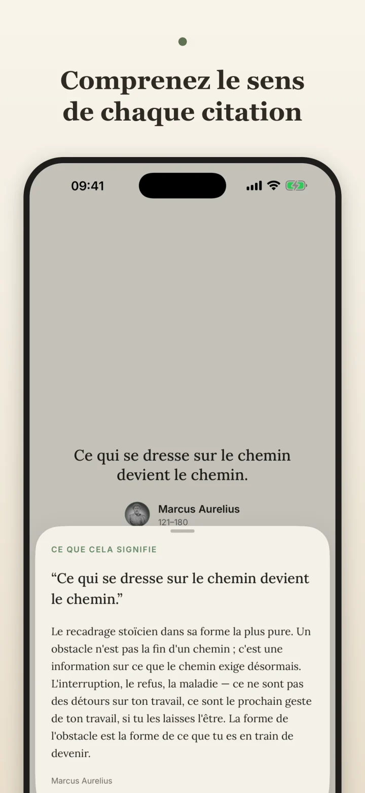 Capture Adage d’une explication de citation